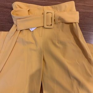 Petite Wide Leg High Waisted Pants